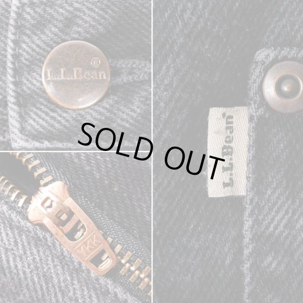 画像5: 00's L.L.Bean ブラックデニムパンツ (5)