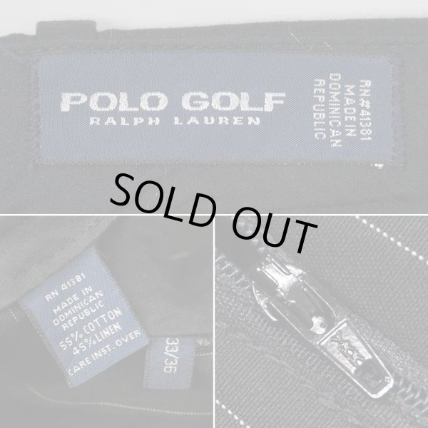画像3: 90's Polo Ralph Lauren ステッチストライプ柄 2タック トラウザー “BLACK” (3)