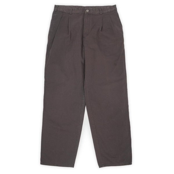画像1: Early 90's DOCKERS 2タック チノトラウザー "DARK BROWN / W34 L32" (1)