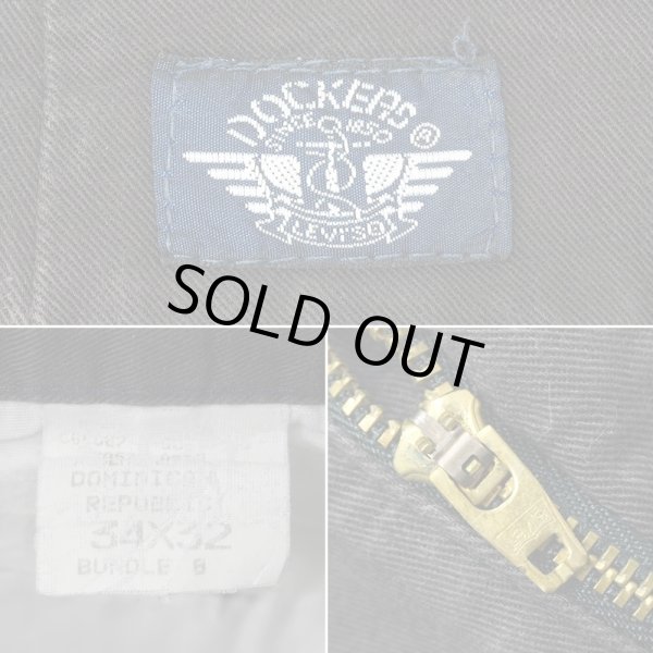 画像3: Early 90's DOCKERS 2タック チノトラウザー "DARK BROWN / W34 L32" (3)