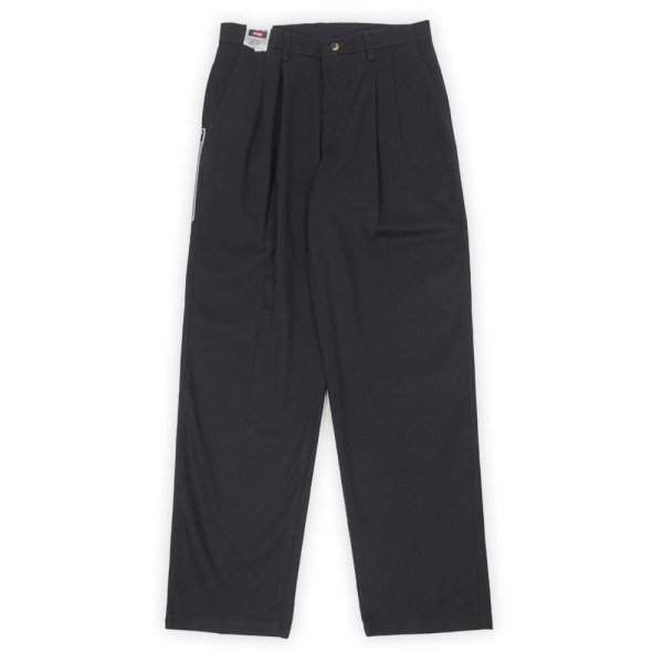 画像2: 00's TIMBER CREEK by Wrangler 2タック チノトラウザー "DEADSTOCK / BLACK / W32 L32" (2)