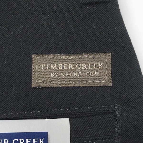 画像3: 00's TIMBER CREEK by Wrangler 2タック チノトラウザー "DEADSTOCK / BLACK / W32 L32" (3)