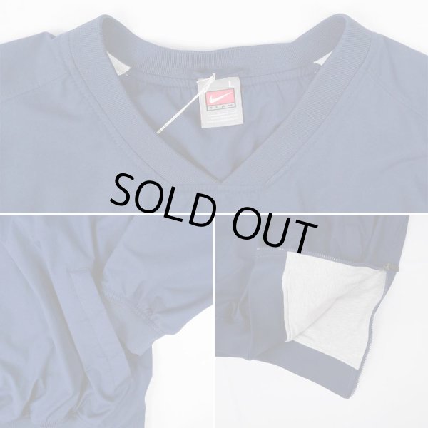 画像3: 00's NIKE Vネック プルオーバー "NAVY / PISGAH PATRIOTS" (3)