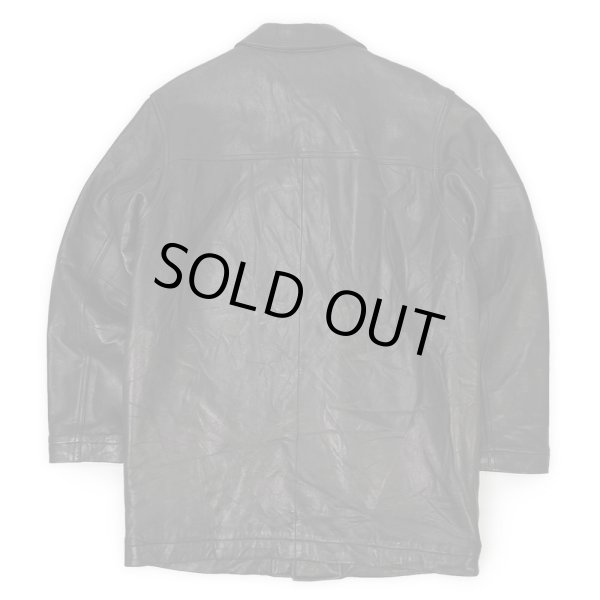 画像2: 00's Eddie Bauer ラムレザーハーフコート “BLACK” (2)