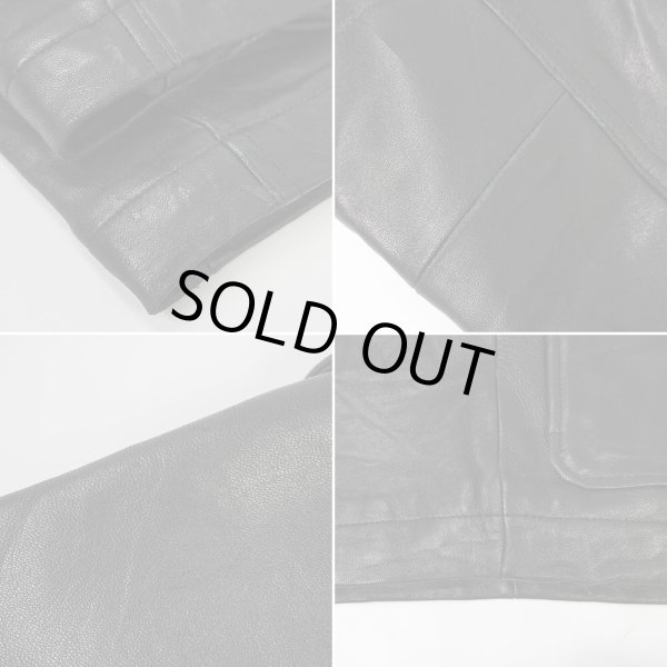 画像4: 00's Eddie Bauer ラムレザーハーフコート “BLACK” (4)