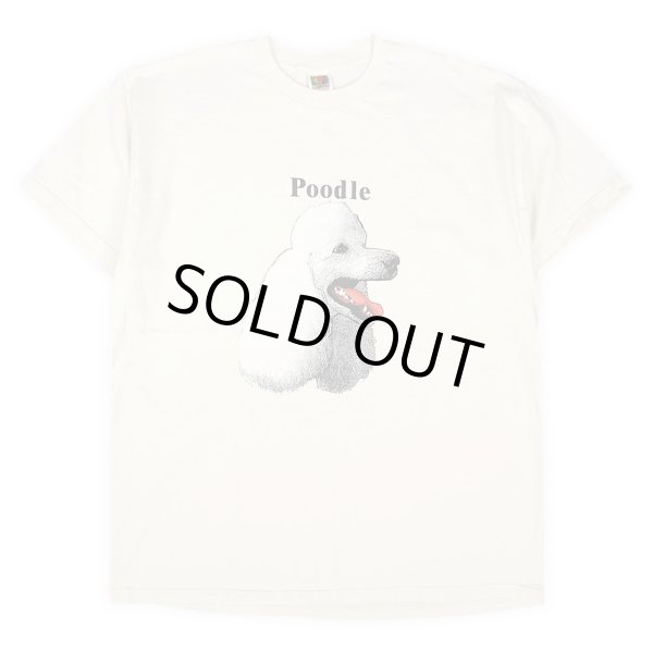 画像1: 00's Fruit of the loom ドッグプリントTシャツ "Poodle" (1)