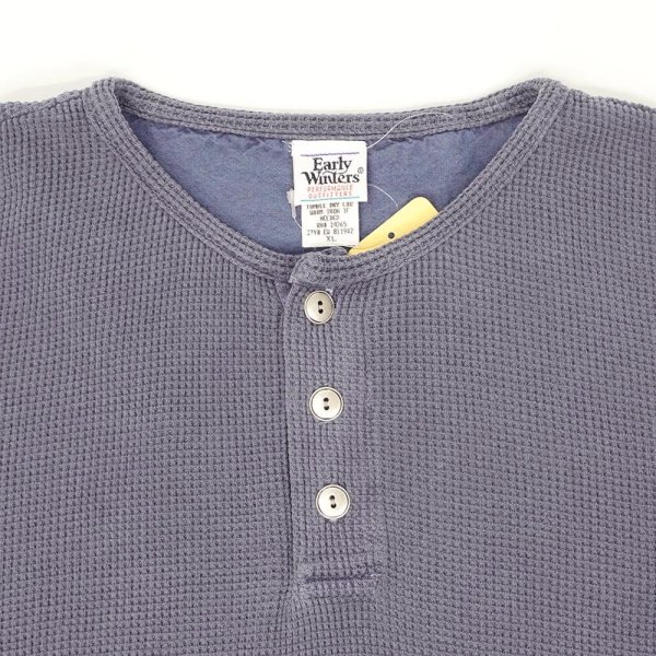 画像3: 90's Early Winters ヘンリーネック コットンサーマル "MADE IN USA / DEADSTOCK" (3)