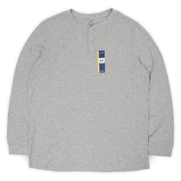 画像1: 00's GEORGE ヘンリーネック サーマルカットソー "DEADSTOCK" (1)