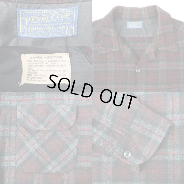 画像3: 60's Pendleton ウールシャツ "BLACK BASE / MADE IN USA" (3)