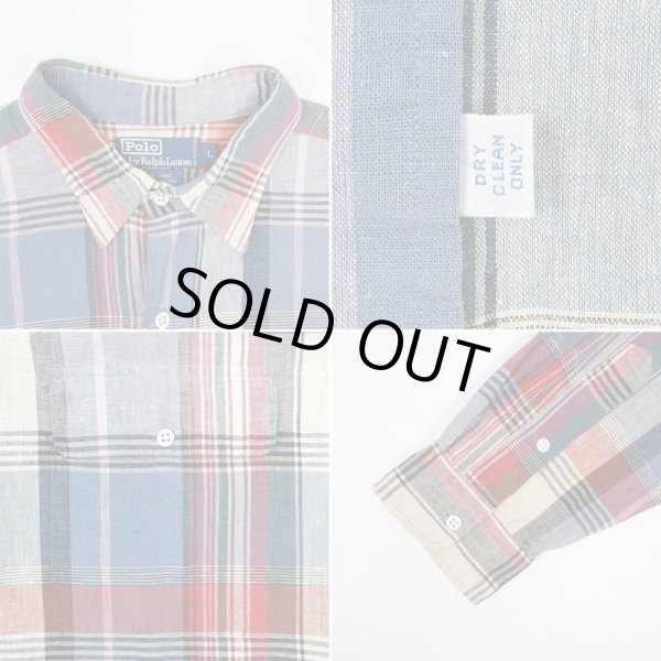 画像4: 90's Polo Ralph Lauren リネンシャツ (4)