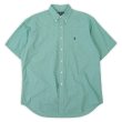画像1: 90's Polo Ralph Lauren S/S ボタンダウンシャツ "BLAKE / GREEN Plaid" (1)