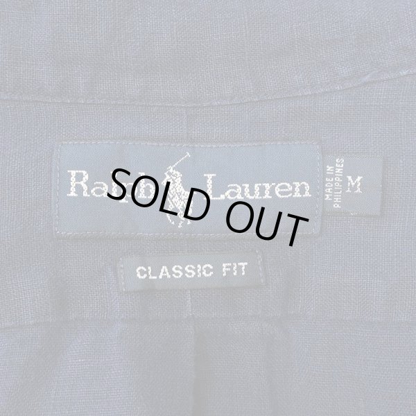 画像2: 90's Polo Ralph Lauren ボタンダウンシャツ "LINEN / CLASSIC FIT" (2)