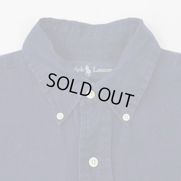 画像3: 90's Polo Ralph Lauren ボタンダウンシャツ "LINEN / CLASSIC FIT" (3)