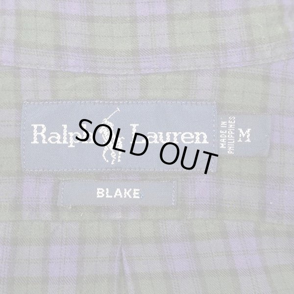 画像2: 90's Polo Ralph Lauren フランネル ボタンダウンシャツ "BLAKE" (2)