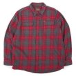 画像1: 00's ORVIS ヘビーネルシャツ “RED Plaid / XXL” (1)