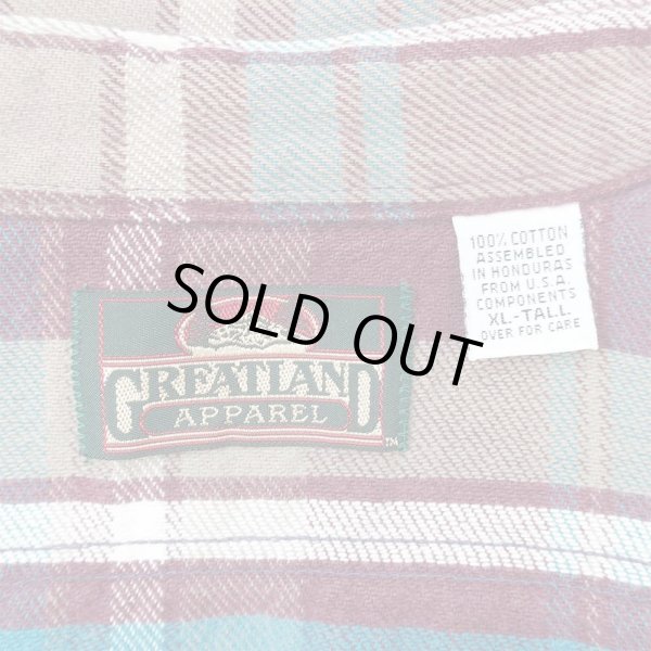 画像2: 90's GREATLAND APPAREL ヘビーネルシャツ (2)