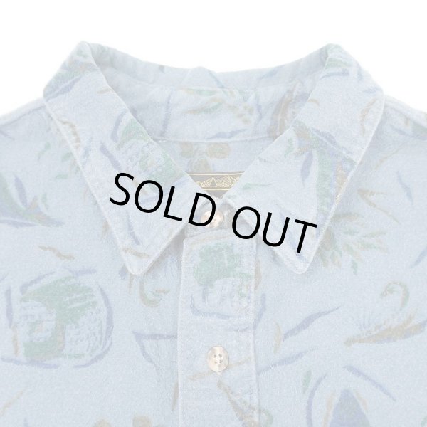 画像3: 80's Eddie Bauer 総柄 シャモアクロス ワークシャツ "MADE IN USA" (3)