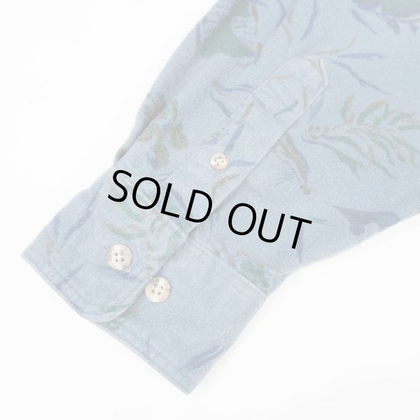 画像4: 80's Eddie Bauer 総柄 シャモアクロス ワークシャツ "MADE IN USA" (4)