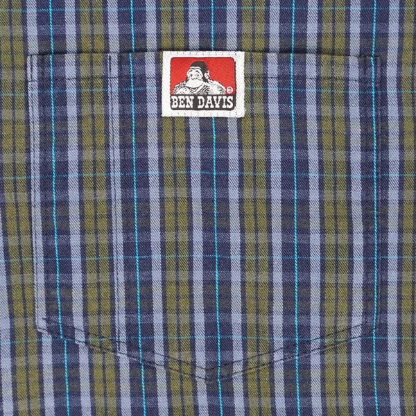 画像4: 00's BEN DAVIS S/S ハーフジップワークシャツ (4)