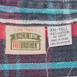 画像2: 90's FIVE BROTHER ヘビーネルシャツ “Red×Navy Plaid” (2)
