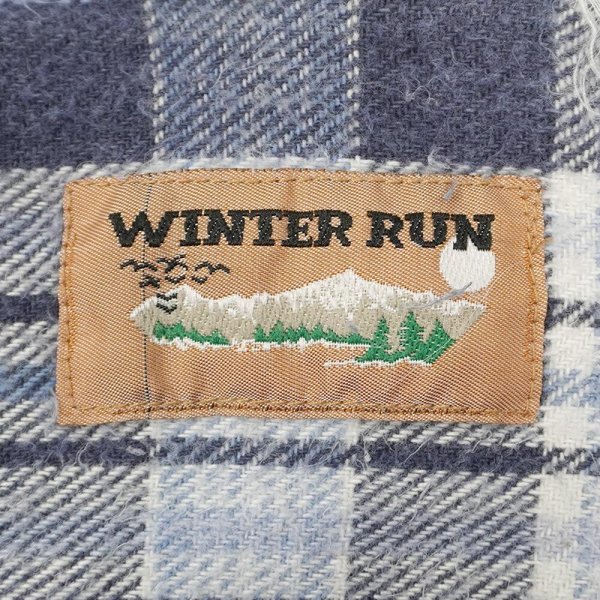 画像2: 80-90's WINTER RUN ヘビーネルシャツ "Navy Plaid" (2)