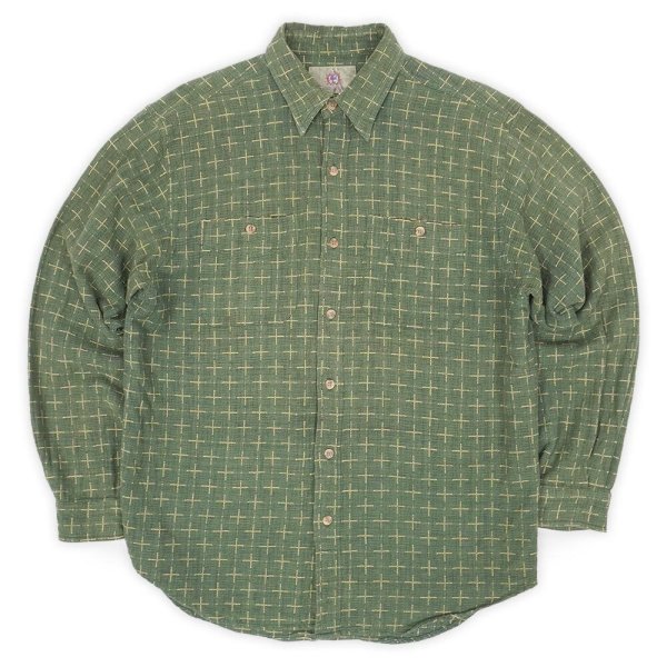 画像1: 90's THE TERRITORY AHEAD 総柄 レギュラーカラーシャツ (1)