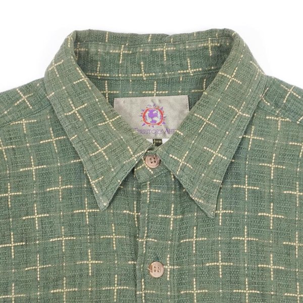 画像3: 90's THE TERRITORY AHEAD 総柄 レギュラーカラーシャツ (3)