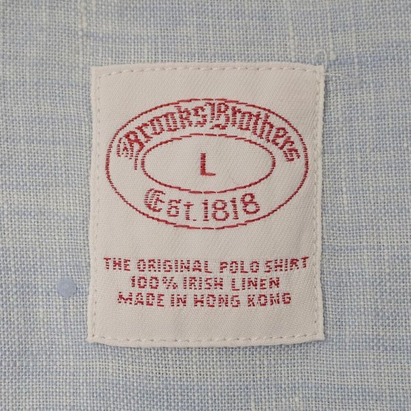 画像2: 00's Brooks Brothers リネンボタンダウンシャツ (2)