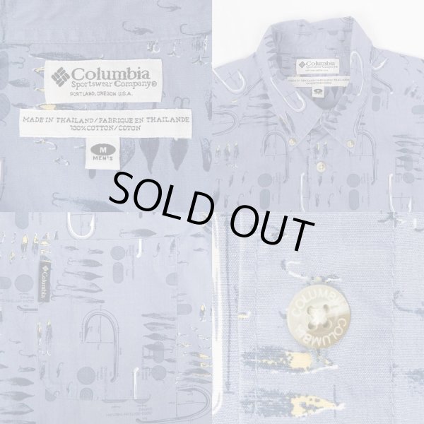 画像3: 02's Columbia S/S 総柄 ボタンダウンシャツ (3)