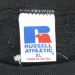 画像2: 90-00's RUSSELL 前V ブランクスウェット "BLACK" (2)
