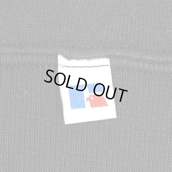 画像3: 90-00's RUSSELL 前V ブランクスウェット "BLACK" (3)