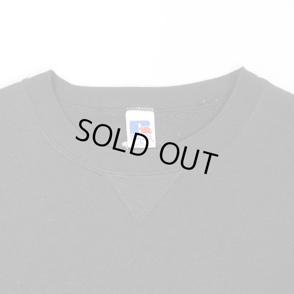 画像4: 90-00's RUSSELL 前V ブランクスウェット "BLACK" (4)