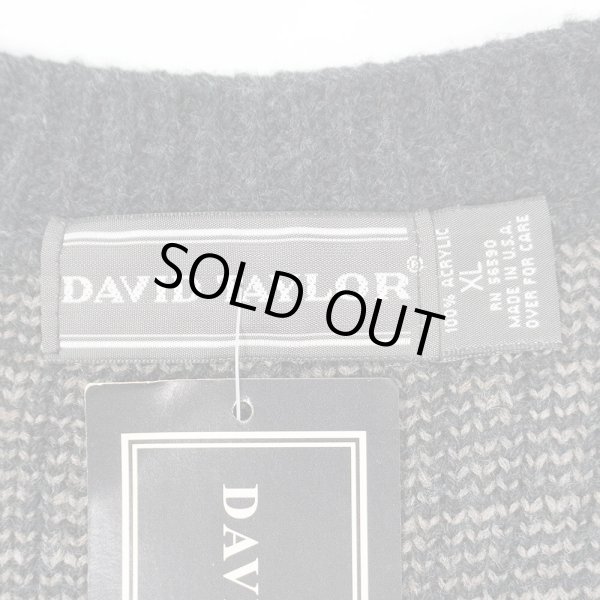 画像2: 90's DAVID TAILOR アクリルニット カーディガン "DEADSTOCK / MADE IN USA" (2)