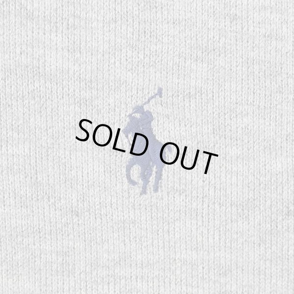 画像3: 00's Polo Ralph Lauren ハーフジップ コットンニット "GRAY" (3)