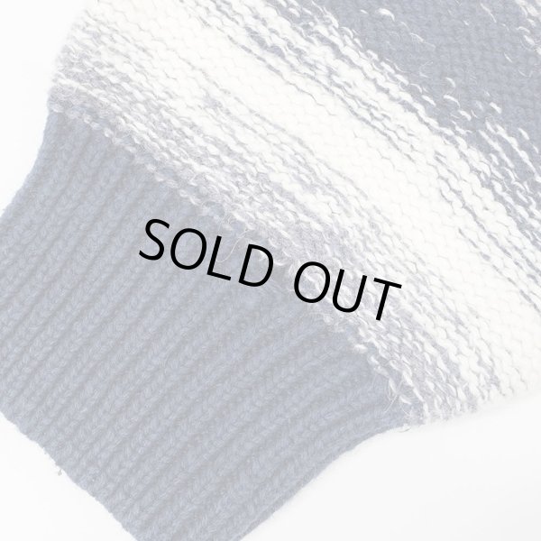 画像4: 90's STRUCTURE ロールネック グラデーションボーダー柄 コットンニット (4)