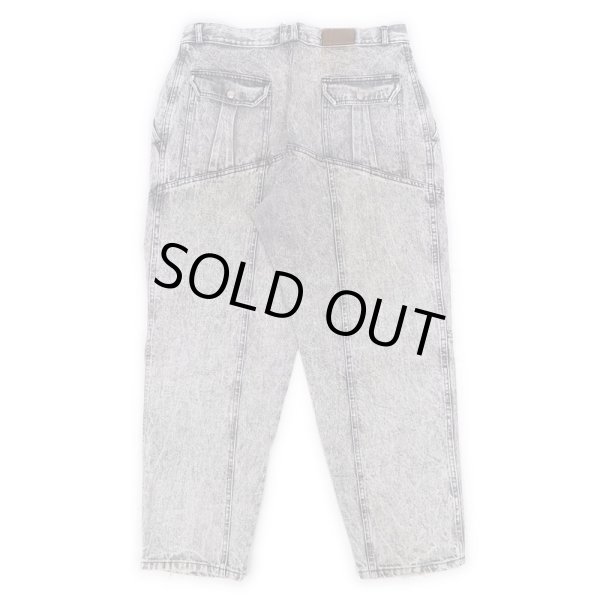 画像2: 90's Lee ケミカルウォッシュ ブラックデニムパンツ (2)