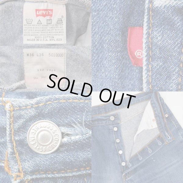 画像3: 90's Levi's 501 デニムパンツ "鬼ヒゲ / MADE IN USA" (3)