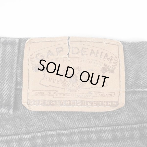 画像3: 90's OLD GAP ブラックデニムパンツ "MADE IN USA / W36 L32" (3)