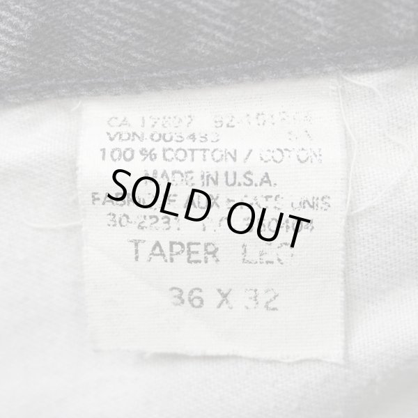 画像4: 90's OLD GAP ブラックデニムパンツ "MADE IN USA / W36 L32" (4)