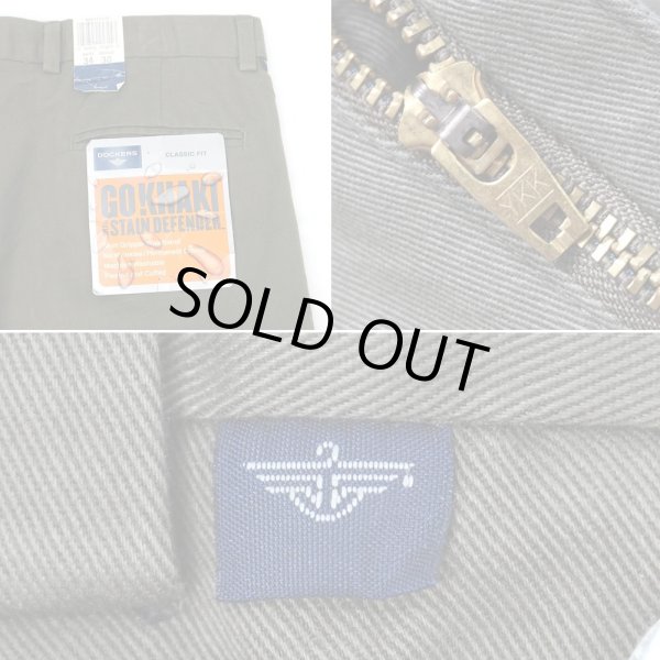 画像4: Early 00's DOCKERS 2タック チノトラウザー "DEADSTOCK / W34 L30" (4)