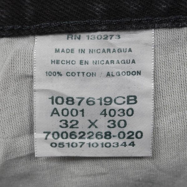 画像4: 00's RUSTLER ブラックデニムパンツ "W32 L30" (4)