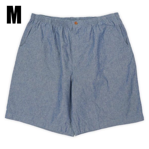 画像1: 【MEDIUM】90's ORVIS シャンブレー イージーショーツ "DEADSTOCK / MADE IN USA" (1)