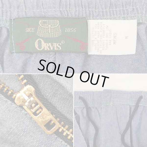 画像3: 【MEDIUM】90's ORVIS シャンブレー イージーショーツ "DEADSTOCK / MADE IN USA" (3)
