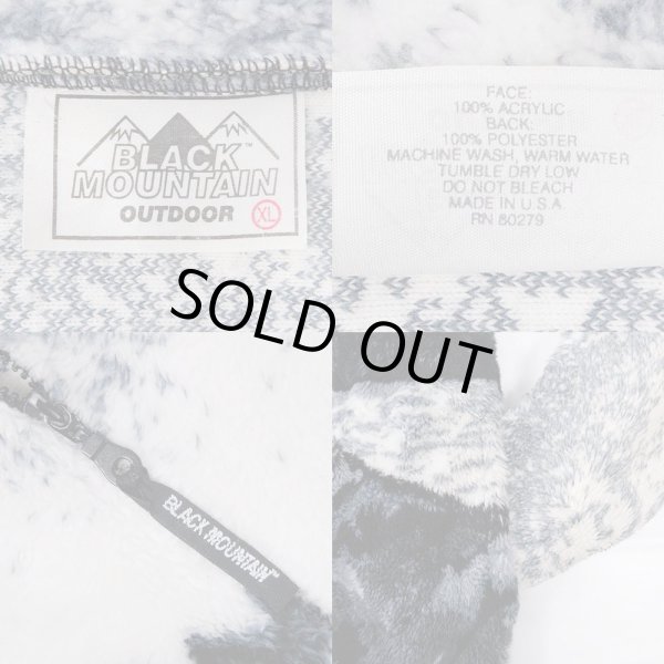 画像3: 90's BLACK MOUNTAIN 総柄 フリースジャケット "MADE IN USA" (3)