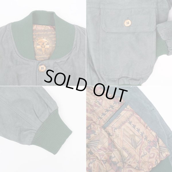 画像5: 90-00's unknown フェイクスウェードジャケット "MADE IN ITALY" (5)