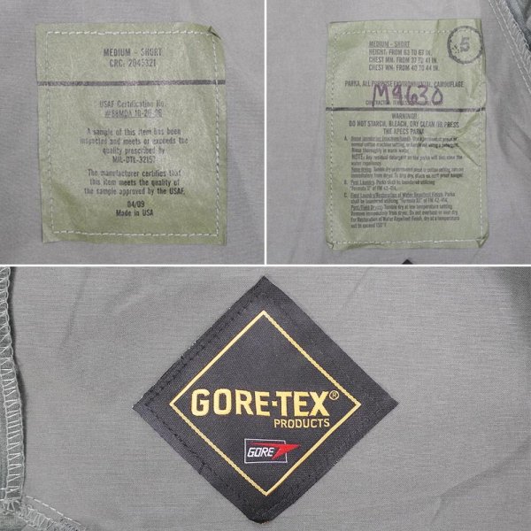 画像2: 00's USAF APECS ABU GORE-TEX PARKA "MEDIUM-SHORT / MADE IN USA" (2)