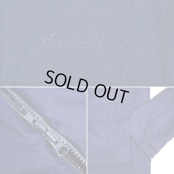 画像4: 90's Eddie Bauer ウールライナー マウンテンパーカー "白タグ / NAVY" (4)