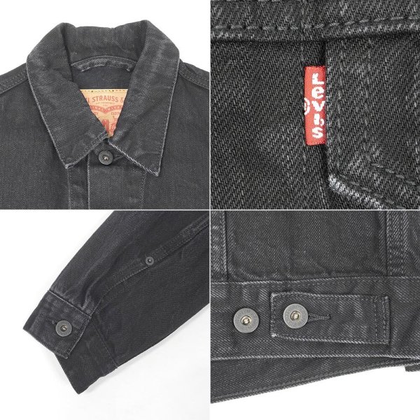 画像4: 00's Levi's ブラックデニムジャケット (4)