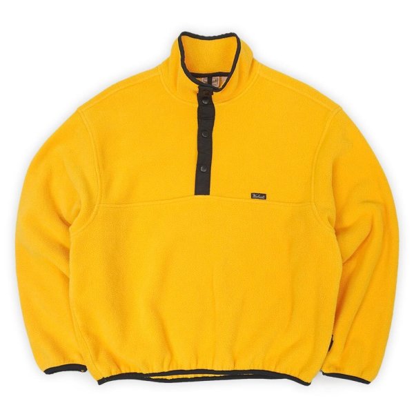 画像1: 90's Woolrich スナップT型 フリースプルオーバー "MADE IN USA / YELLOW" (1)