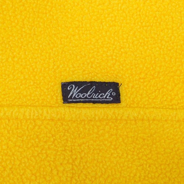 画像3: 90's Woolrich スナップT型 フリースプルオーバー "MADE IN USA / YELLOW" (3)